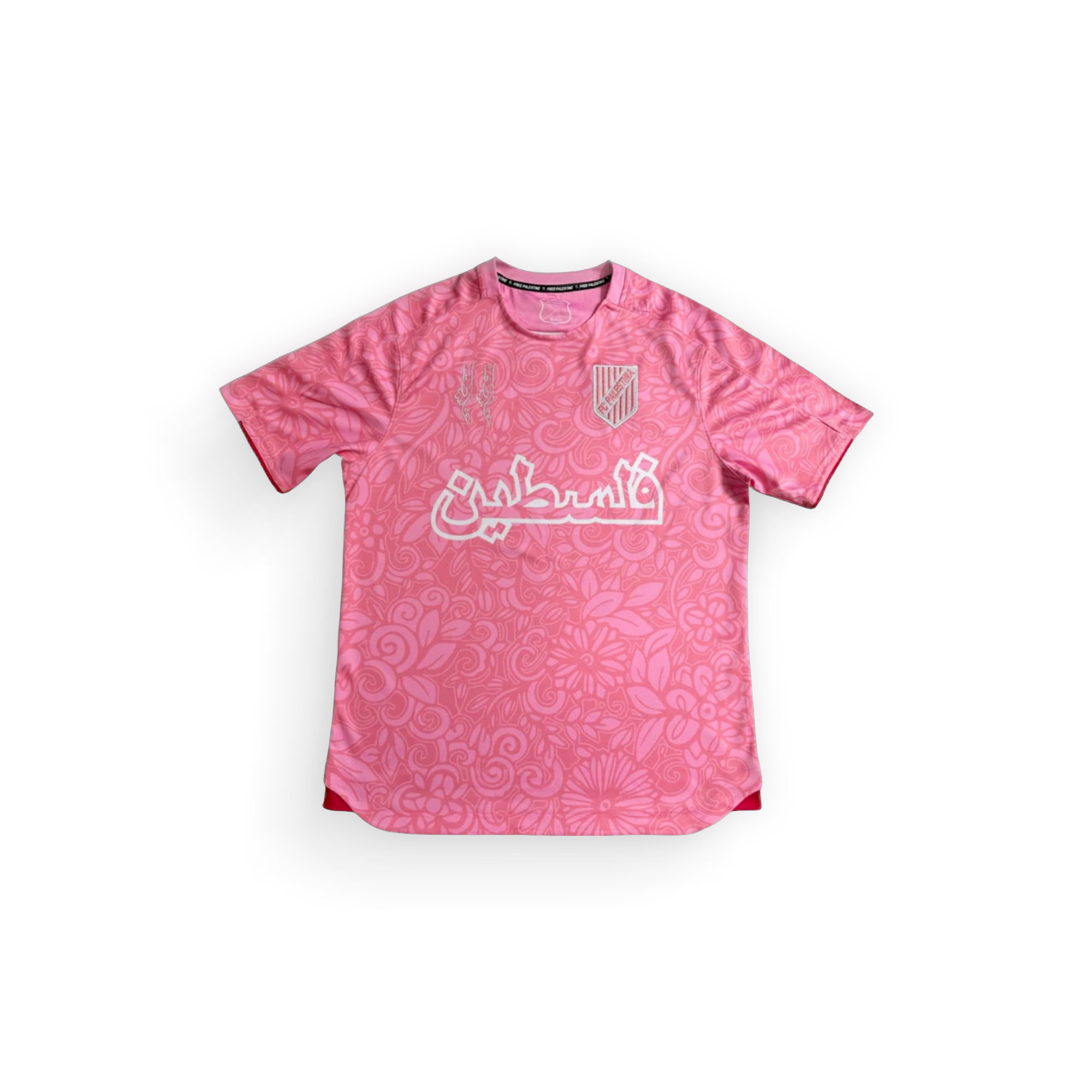 FC PALESTINA X Farrah Azam Pink Football Jersey Fan Version Soccer